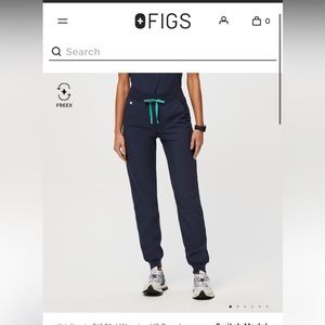 Women’s Navy FREEx Lined Zamora High Waisted - Jogger Scrub - M/ Navy